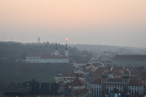 View of Prague from the castle